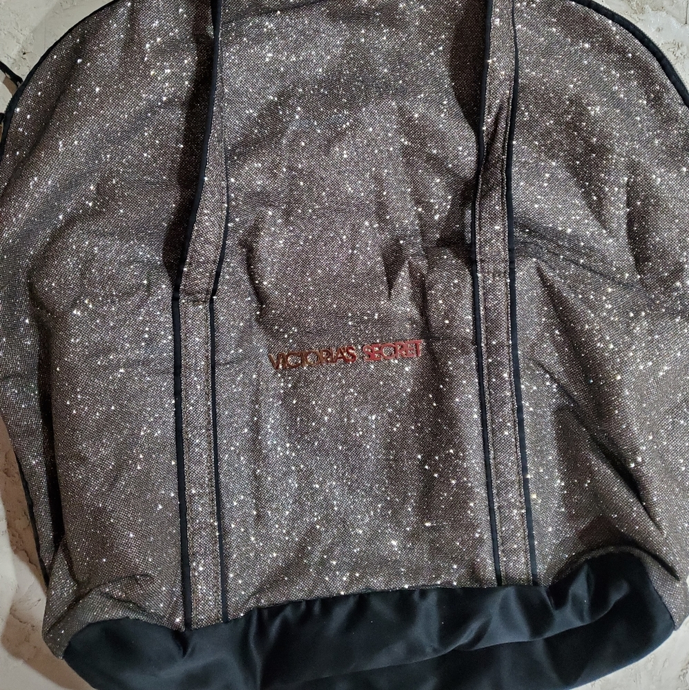 Victoria Secret Gold Glitter Tote